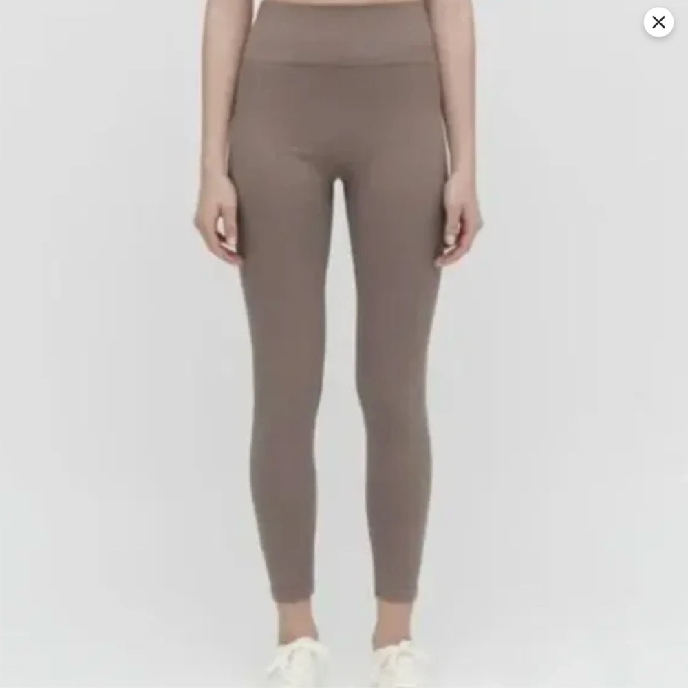CUYANA Stretch Mushroom Taupe Leggings XS